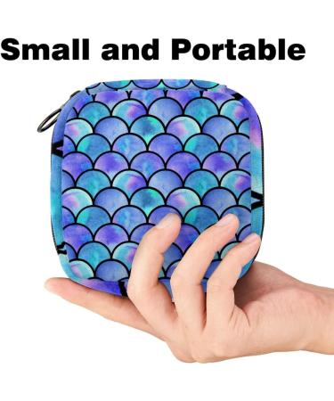 Javenproeqt Portable Women's Binding Bags | Menstrual Cup Pocket & Pads | Colorful Checkered Grid for Teenage Girls - Buy Online on GoSupps.com