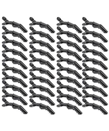 Foraineam 40 Pcs Alligator Hair Clips - Professional Hair Styling and Sectioning Clips with Nonslip Grip and Wide Teeth