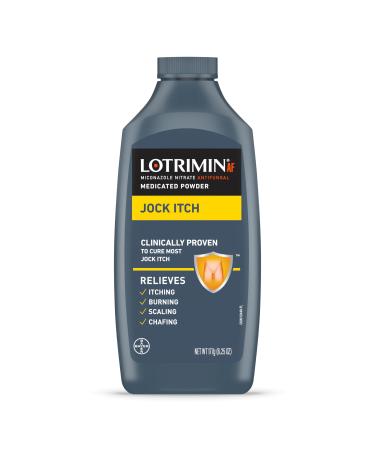 Lotrimin Antifungal Jock Itch Medicated Powder with Miconazole Nitrate Jock Itch Treatment for Men Women and Kids Over The Age of 2 6.25 oz Bottle 6.25 Ounce