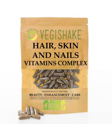 Hair Skin and Nails Vitamins Biotin 10 000 g Bamboo Extract Vitamin C & Niacin Vegan Capsules Hair Growth Radiant Skin & Strong Nails (200 Capsules)