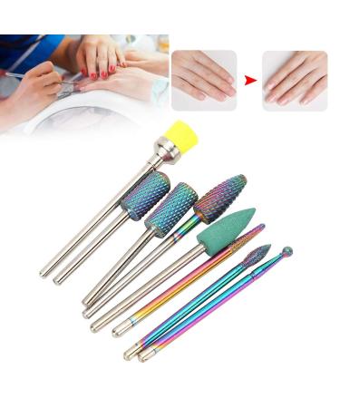 8pcs Tungsten Steel Nail Drill Bit Set | Electric Manicure Tool Kit with Grinding Head | Replacement Nail File Set for Professional Use - Buy Online on GoSupps.com