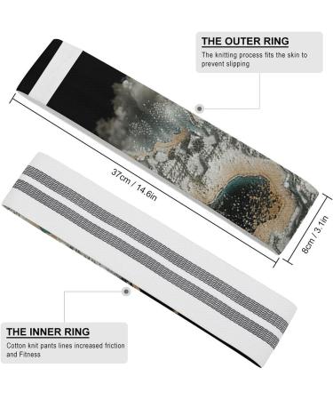 Shop Premium White & Gold Resistance Bands - Elastic Fitness Bands for Effective Leg Workouts - Buy Online on GoSupps.com