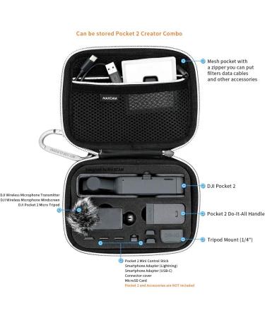 MAXCAM Carrying Case for DJI Pocket 2 Creator Combo - Compact and Protective - Buy Online on GoSupps.com