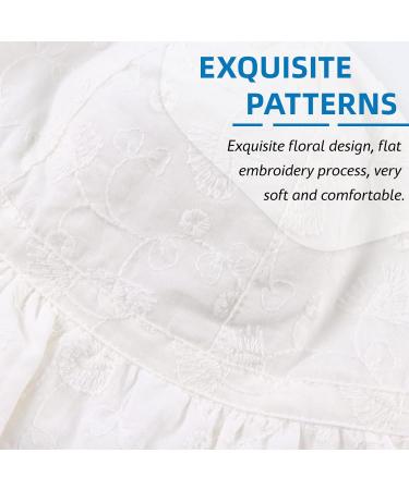 XIAOHAWANG Baby Girl Sun Hat | Embroidered Flowers | Toddler Bucket Hat for Infant Girls 6-12 Months | Summer Cap with White Bowknot - Buy Online on GoSupps.com