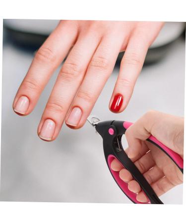 Healeved A Cross-type Shear Stainless Steel Scissors Fake One-line Fingernail Nail Cutters for Nail Tips Manicure Clipper Nail Stuff One- Line Nail Clipper Trimmer Artificial Acrylic - Buy Online on GoSupps.com