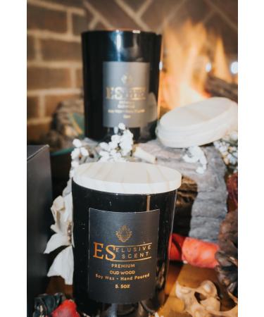 Oud Wood Premium Scented Candle | 5.5oz 100% Soy Wax | Aromatherapy & Home Fragrance | Perfect Housewarming Gift | Odor Eliminating Decor - Buy Online on GoSupps.com
