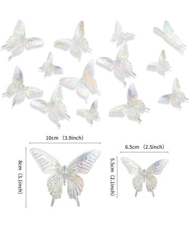 Cyodoos 6pcs Laser 3D Butterfly Cupcake Topper for Girls Women's Happy Birthday Wedding Party Cake Baby Shower Cupcake Picks Decorations for Butterfly Theme Wedding Anniversary Party Supplies - Buy Online on GoSupps.com