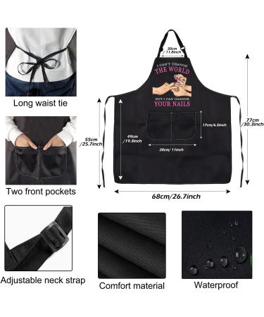 PXTIDY Waterproof Nail Tech Apron with Pockets | Best Nail Salon Gift for Manicurists | Durable Stylish & Functional - Buy Online on GoSupps.com