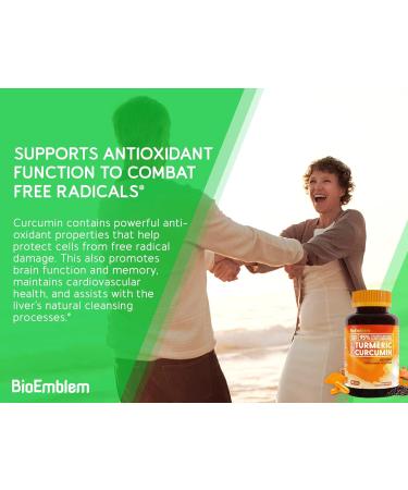 BioEmblem Turmeric Curcumin with Clinically Studied TurmiPure Turmeric Curcumin Supplement with BioPerine - Buy Online on GoSupps.com