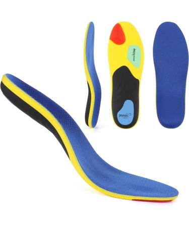 Orthotic Insoles for Plantar Fasciitis Relief | Arch Support Inserts for Men & Women | Shock-Absorbing Comfort for Flat Feet & High Arches | Breathable Design - Black 275mm - Buy Online on GoSupps.com