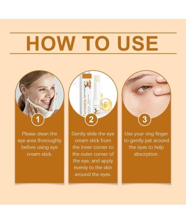 Lumibalm Eye Bags Lumibalm Eye Serum Turmeric Retinol Eye Cream Stick Hydrating Eye Balm Stick for Bags and Puffiness Moisturizing Balm for Bags and Reduces (3) - Buy Online on GoSupps.com