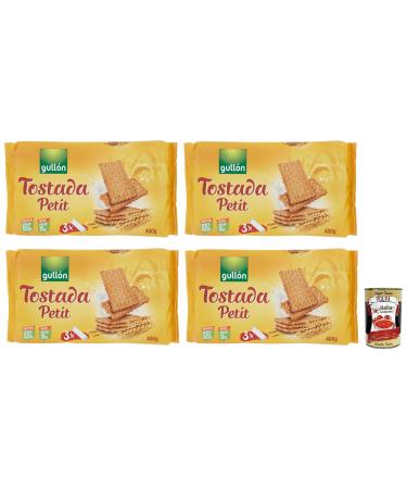 Gull n Petit Tostada Set of 4 traditional biscuits 400 g Each package contains 3 servings of 133.3 g + 400 g Gourmet Italian Gourmet Pomodoro Pulp Box of 400 g