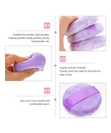 FRCOLOR 5pcs Powder Puff Set - Plush Cotton Makeup Sponges for Face & Body | Perfect for Loose Powder & Emulsion - Buy Online on GoSupps.com