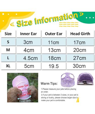 Buy BT BEAR Hundege Baseball Cap for Small & Medium Dogs - Adjustable Summer Hat with Ear Holes | Light Blue - Buy Online on GoSupps.com