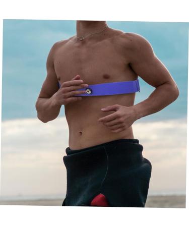 Kichouse Blue Heart Rate Monitor Chest Strap | Breathable Sports Equipment for Accurate Heart Frequency | Durable Nylon & Rubber Band 17.00x3.00x0.10cm - Buy Online on GoSupps.com