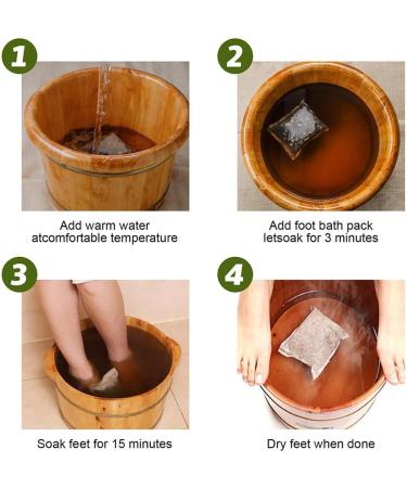 Herbal Foot Soak Wormwood Foot Soak Bath Bag Foot Soaking Powder Herbs for Feet Health Care Immunity Strengthen and Sleep Improval (6g x 30pcs) (1 pack/30pcs) - Buy Online on GoSupps.com