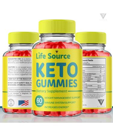 Life Source Keto Gummies - Advanced Weight Loss ACV Supplement (2 Pack | 120 Gummies) - Buy Online on GoSupps.com