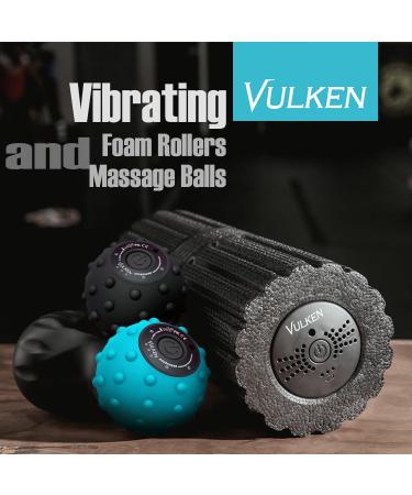 Vulken Acuspher Massage Ball - High Intensity 4-Speed Muscle Relief & Plantar Fasciitis Treatment | Myofascial Relaxation & Foot Massage Roller (Black) - Buy Online on GoSupps.com