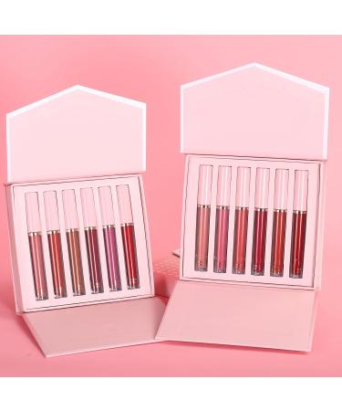 Scnvsi 6Pcs Matte Liquid Lipstick Set for Women Girls Waterproof Pigmented Lip Gloss Beautiful Colors for All Occasions - Buy Online on GoSupps.com
