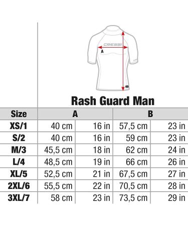 Cressi Rash Guard for Men - Long Sleeve UV Protection Shirt for Water Sports | XL/6 (56) - Elastic Fabric UPF 50+ - Buy Online on GoSupps.com