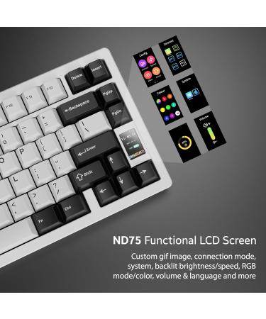 OOCTPK Chilkey ND75 Aluminum Keyboard for Windows, MacOS - White - Buy Online on GoSupps.com
