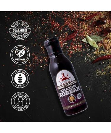 Poppamies Korean BBQ Sauce - Perfect for Chicken and Ribs - 445g - Buy Online on GoSupps.com