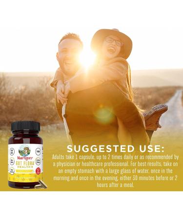 MaryRuth's Gut Flora Health+ Enzymes | 2 Month Supply | Prebiotic Probiotic Digestive Enzyme Blend for Gut & Digestive Support | Immune & GI Health - Buy Online on GoSupps.com