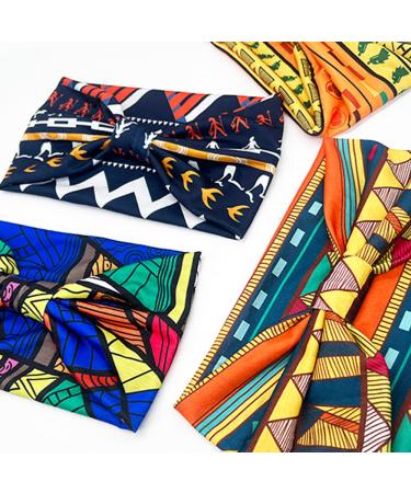 4-Piece Myhiju African Boho Headband Set for Women - Elastic Knotted Workout & Yoga Bands - Buy Online on GoSupps.com