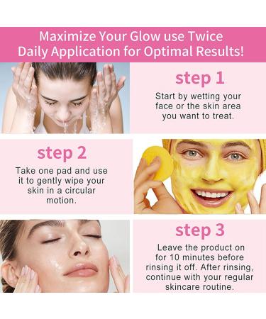Turmeric Kojic Acid Cleansing Pads - Brightening & Exfoliating Face Pads for Dark Spots (40pcs) | 2024 New Glow Renewal Formula - Buy Online on GoSupps.com