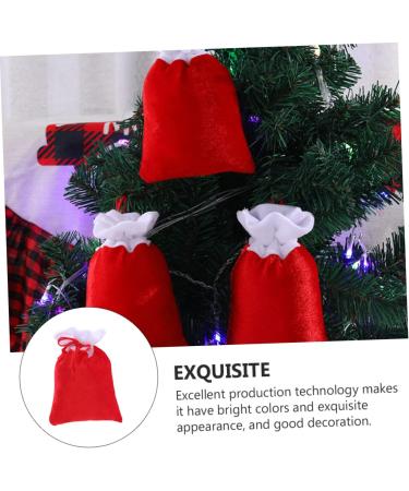 Holibanna 8pcs Christmas Plush Bag Ornament Decor Xmas Bags Party Packaging Bag Jewelry Pendant - Buy Online on GoSupps.com