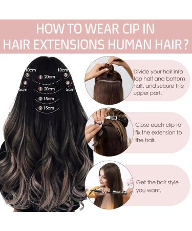 Silk-co Real Hair Extensions Hair Extensions Clip in Human Hair (8inches-45g #60 Platinum Blonde) 8pieces Straight -Basic Thickness-Thin Weft- Remy Hair Extensions 8 Inch #60 Platinum Blonde - Buy Online on GoSupps.com