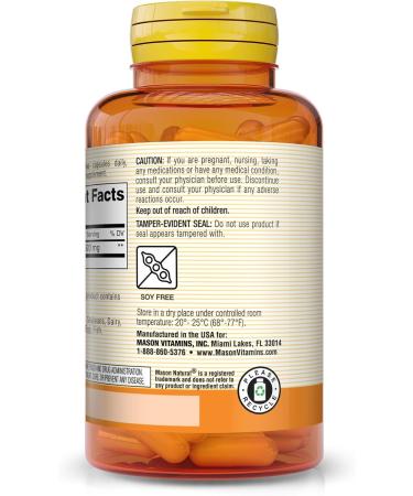 MASON NATURAL Activated Charcoal - Alleviates Gas and Bloating Promotes Natural Detoxification Highly Absorbent Supplement 60 Capsules (Pack of 3) - Buy Online on GoSupps.com