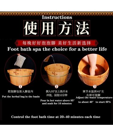 Chinese Herbal Foot Soak Spa 900g - 12 Favors for Foot Reflexology (30 Bags) - Buy Online on GoSupps.com