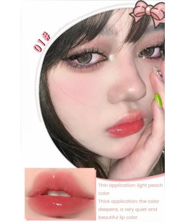 High Shine Crystal Jelly Peach Mirror Lip Glaze Gloss for Hydrated and Plumped Lips - Buy Online on GoSupps.com