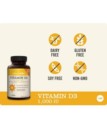 NatureWise Vitamin D3 1000iu (25 mcg) Mini Softgel - 360 Count | Healthy Muscle Function & Immune Support | Non-GMO & Gluten Free | Cold-Pressed Olive Oil - Buy Online on GoSupps.com