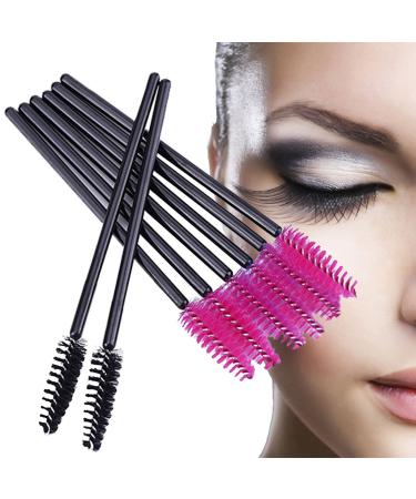 200 PCS Disposable Crystal Eyelash Mascara Brushes Wands - Black and Rose - Buy Online on GoSupps.com