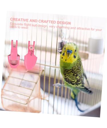 Angoily 2-Pack Parrot Diaper Flight Suit for Birds - Adjustable Uniforms with Suede Wavy Belt - Ideal for Nymphensittich & Pets - Buy Online on GoSupps.com