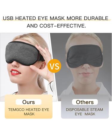 TEMGCO Heated Eye Mask - USB Steam Warm Compress for Dry Eye Relief - Buy Online on GoSupps.com