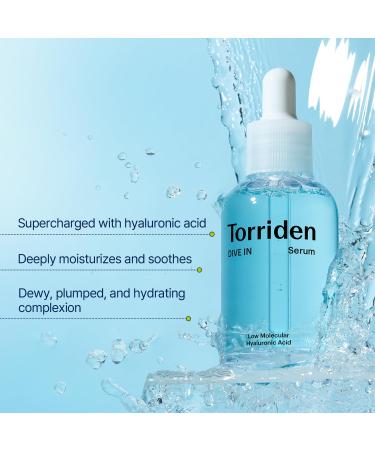 Torriden DIVE-IN Low-Molecular Hyaluronic Acid Serum | Deep Hydration for Dry Skin | Vegan & Cruelty-Free Korean Skincare | 1.69 fl oz - Buy Online on GoSupps.com