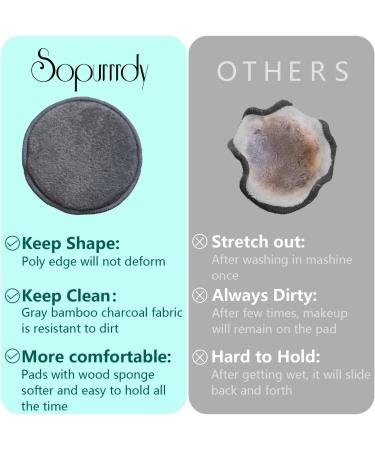 Reusable Cotton Rounds & Bamboo Makeup Remover Pads - Eco-Friendly Soft Three Layer Face Cleanser | International Shipping Available - Buy Online on GoSupps.com