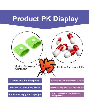 Kids Motion Sickness Bands 2 Pairs - Relief Wristbands for Travel, Sea, Car, and Flying - Anti-Nausea Bracelets for Boys and Girls - Green and Orange - Buy Online on GoSupps.com