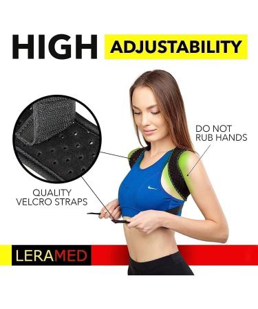 Leramed 2023 Posture Corrector for Men and Women - Adjustable Upper Back Brace for Clavicle Support - Relieves Neck, Back, Shoulder Pain - Chest Size 25-50 - Buy Online on GoSupps.com