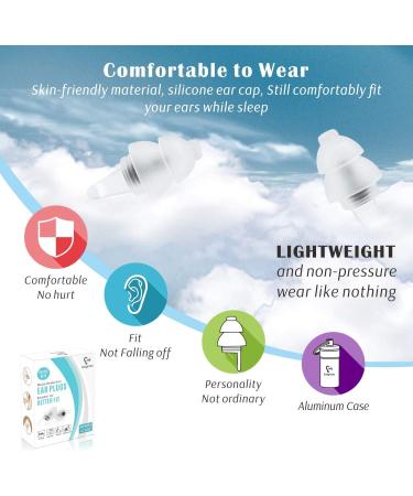Eargrace Soft Noise Reduction Earplugs for Sleeping - 2 Pairs for Small Ear Canals | Hearing Protection for Snoring Traveling Concerts & Loud Events - Black - Buy Online on GoSupps.com
