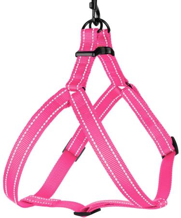 Collardirect Adjustable Reflective Dog Harness - Sizes S M L | Outdoor Walking Gear for Dogs & Puppies in Pink Black Red Purple Mint Green Orange Blue - Buy Online on GoSupps.com