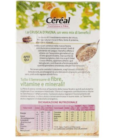  C r al Crusca d'Avena Cereal Source of protein High in fiber Ideal for breakfast and for making pancakes Promotes intestinal well-being Resealable format 360g - Buy Online on GoSupps.com