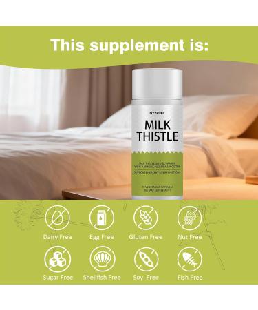 PRIMALHERBS OXYFUEL Silymarin Milk Thistle 300mg Extract with Vitamin C Liver Repair Support 90 Capsules(1Pc) - Buy Online on GoSupps.com