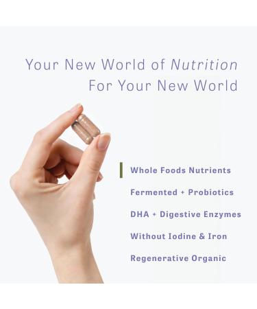 Prenatal Vitamins with DHA - Whole Food Folate & Probiotics Organic & Iron-Free 30 Servings | Bump It Up - Buy Online on GoSupps.com