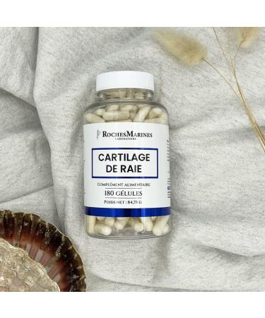 Roches Marines Cartilage of Ray Dietary Supplement Joint Support Source of Calcium Phosphorus Collagen Glucosamine Chondroitin 180 Capsules Developed in France - Buy Online on GoSupps.com