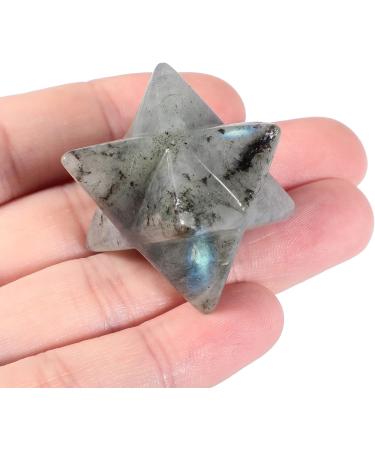 Lovionus89 Natural Moonstone Merkaba Crystal - Healing Chakra Energy Generator & Protection 1 Inch - Buy Online on GoSupps.com