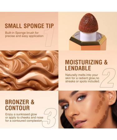 Liquid Contour | Long-Lasting Liquid Contour Makeup Stick Light Formula Water Proof Makeup Supplies for Dating Shop Business Man Travel Daily Makeup Masquerade Cle-ca 102 - Buy Online on GoSupps.com